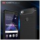 Mobigear Brushed Slim Huawei P8 Lite (2017) Hoesje Flexibel TPU Backcover - Zwart