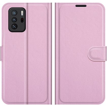Mobigear Classic POCO X3 GT Hoesje Bookcase Portemonnee - Roze