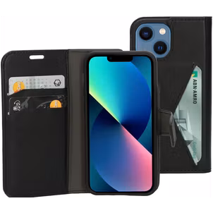 Mobiparts Classic Wallet iPhone 12 Mini Hoesje Bookcase Portemonnee - Zwart