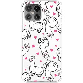 Mobigear Design iPhone 12 Pro Max Hoesje Flexibel TPU Backcover - Alpaca