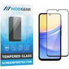 Mobigear Premium Samsung Galaxy A15 Glazen Screenprotector - Case Friendly - Zwart