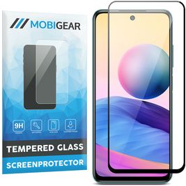 Mobigear Premium Xiaomi Redmi 10 5G Glazen Screenprotector - Case Friendly - Zwart