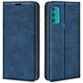 Mobigear Retro Slim Motorola Moto G71 5G Hoesje Bookcase Portemonnee - Blauw