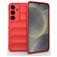 Mobigear Bumpy Samsung Galaxy S25 Hoesje Flexibel TPU Backcover - Rood