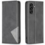 Mobigear Rhombus Slim Samsung Galaxy S25 FE Hoesje Bookcase - Zwart