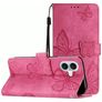 Mobigear Butterfly iPhone 17 Hoesje Bookcase Portemonnee - Rood
