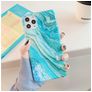 Mobigear Marble iPhone 12 Pro Max Hoesje Flexibel TPU Backcover - Groen