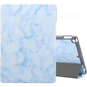 Mobigear Tri-Fold Marble iPad 8 (2020) Hoes Bookcase + Stylus Houder - Blauw