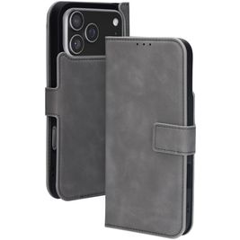 Mobiparts Classic Wallet iPhone 17 Pro Max MagSafe Hoesje Bookcase - Granite Grey