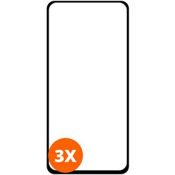 Mobigear Premium Motorola Moto G8 Power Glazen Screenprotector - Case Friendly - Zwart (3-Pack)