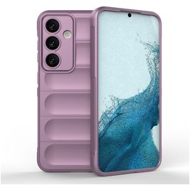 Mobigear Bumpy Samsung Galaxy S24 Hoesje Flexibel TPU Backcover - Paars