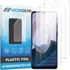 Mobigear Motorola Moto E22i Screenprotector Folie - Case Friendly (3-Pack)
