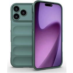 Mobigear Bumpy iPhone 18 Pro Max Hoesje Flexibel TPU Backcover - Groen