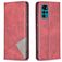 Mobigear Rhombus Slim Motorola Moto G22 Hoesje Bookcase - Rood