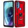Mobigear Armor Ring Motorola Moto G71 5G Hoesje Hardcase Backcover Shockproof met Ringhouder - Rood