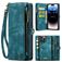 Caseme 008 iPhone 15 Pro Hoesje Uitneembare 2in1 Bookcase Portemonnee - Blauw