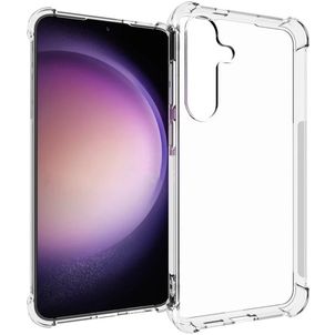Mobigear Cushion Doorzichtig Samsung Galaxy S24 Plus Hoesje Flexibel TPU Backcover Shockproof - Transparant