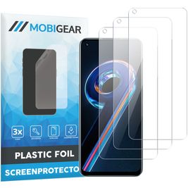 Mobigear Realme 9 Pro Screenprotector Folie - Case Friendly (3-Pack)