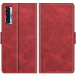 Mobigear Slim Magnet TCL 20S Hoesje Bookcase Portemonnee - Rood