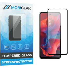 Mobigear Premium Motorola Moto G04 Glazen Screenprotector - Case Friendly - Zwart