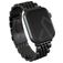 Burga Chic Royal Stalen Apple Watch Bandje Vouwsluiting - 42/41/40/38 mm - Zwart