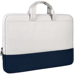 Mobigear Two Tone Stof Laptop Sleeve 14 inch Laptop hoes - Blauw / Grijs