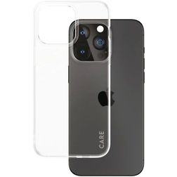 CARE by PanzerGlass Fashionable Doorzichtig iPhone 15 Pro Max Hoesje Flexibel TPU Backcover - Transparant