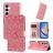 Mobigear Sunflower Samsung Galaxy A35 Hoesje Bookcase Portemonnee - Roségoud