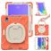 Mobigear RingGuard iPad Mini 7 (2024) Hoes Hard Kunststof,Siliconen Backcover + Stylus Houder + Schouderband + Standaard - Oranje