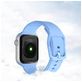 Mobigear Dashed Siliconen Apple Watch Bandje Gespsluiting - 42/41/40/38 mm - Grijs