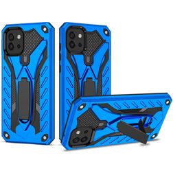 Mobigear Armor Stand Samsung Galaxy A03 Hoesje Hardcase Backcover Shockproof met Standaard - Blauw