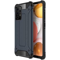 Mobigear Outdoor Samsung Galaxy A52s 5G Hoesje Hardcase Backcover Shockproof - Marineblauw