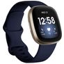 Mobigear Sport Dual Siliconen Fitbit Sense Bandje Druksluiting - Donkerblauw