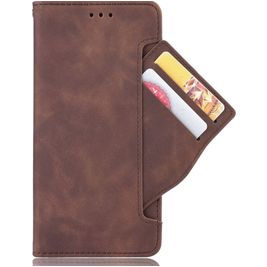 Mobigear Slide Wallet POCO F4 GT Hoesje Bookcase Portemonnee - Bruin