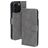 Mobiparts Classic Wallet MagSafe iPhone 16 Pro MagSafe Hoesje Bookcase Portemonnee - Granite Grey
