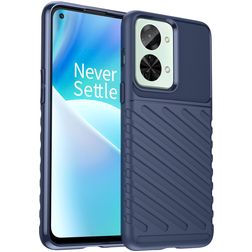 Mobigear Groove OnePlus Nord 2T 5G Hoesje Flexibel TPU Backcover - Blauw