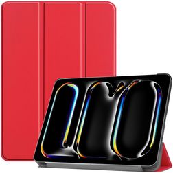 Mobigear Tri-Fold iPad Pro 13 Inch (2025) Hoes Bookcase - Rood
