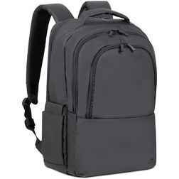Rivacase Tegel Coated Laptop Rugtas Laptoptas - Zwart