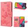 Mobigear Butterfly Samsung Galaxy M53 Hoesje Bookcase Portemonnee - Roze