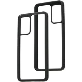 Mobiparts Rugged Clear Samsung Galaxy A52s 5G Hoesje Hardcase Backcover Shockproof - Transparant / Zwart