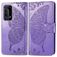 Mobigear Butterfly Huawei P40 Pro Hoesje Bookcase Portemonnee - Paars