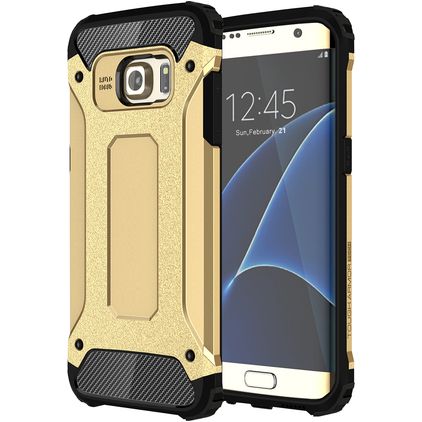 Mobigear Outdoor Samsung Galaxy S7 Edge Hoesje Hardcase Backcover Shockproof - Goud