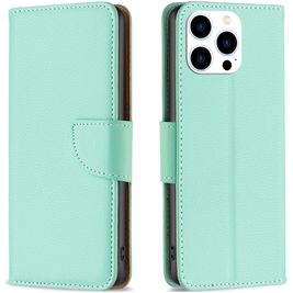 Mobigear Excellent iPhone 16 Pro Max Hoesje Bookcase Portemonnee - Groen