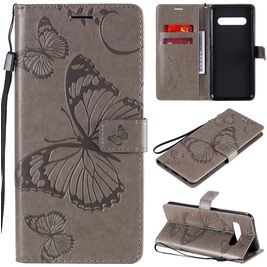 Mobigear Butterfly LG V60 ThinQ Hoesje Bookcase Portemonnee - Grijs