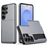 Mobigear Card Samsung Galaxy S26 Ultra Hoesje Hardcase Backcover Shockproof met Pasjeshouder - Grijs