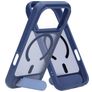 Mobiparts Hardcover iPhone 18 Pro MagSafe Hoesje Hardcase Backcover met Standaard - Satin Blue