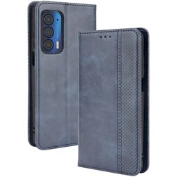 Mobigear Sensation Motorola Edge (2021) Hoesje Bookcase Portemonnee - Blauw