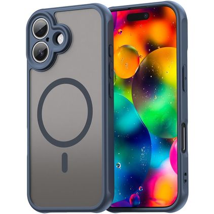 Mobigear Shockproof iPhone 18 MagSafe Hoesje Hardcase Backcover - Blauw