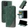 Mobigear Rhombus iPhone 12 Pro Hoesje Bookcase Portemonnee - Groen