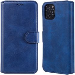 Mobigear Wallet iPhone 12 Hoesje Bookcase Portemonnee - Blauw